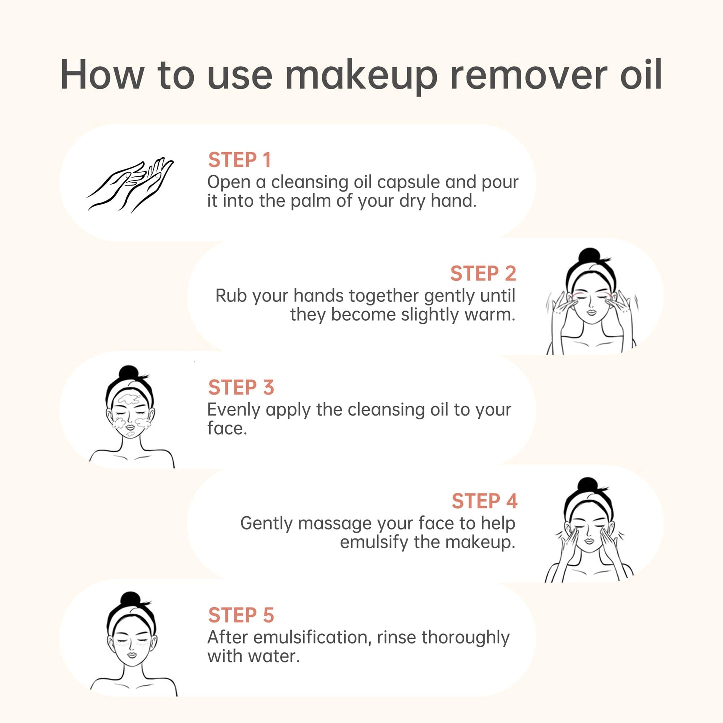 Loffeyo 20PCS travel cleansing oil packaging details