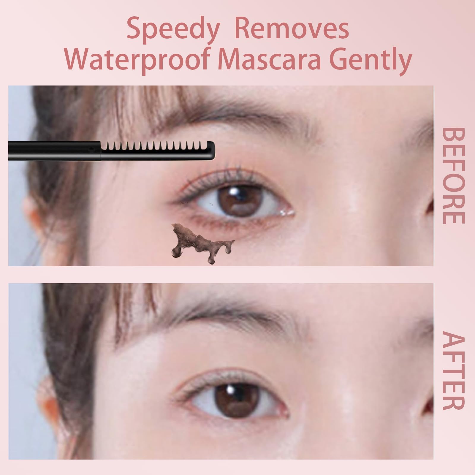 Okerker mascara remover precision spiral applicator wand