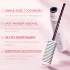 Okerker Upgrade Speedy Mascara Remover showing the oil-gel texture on application.