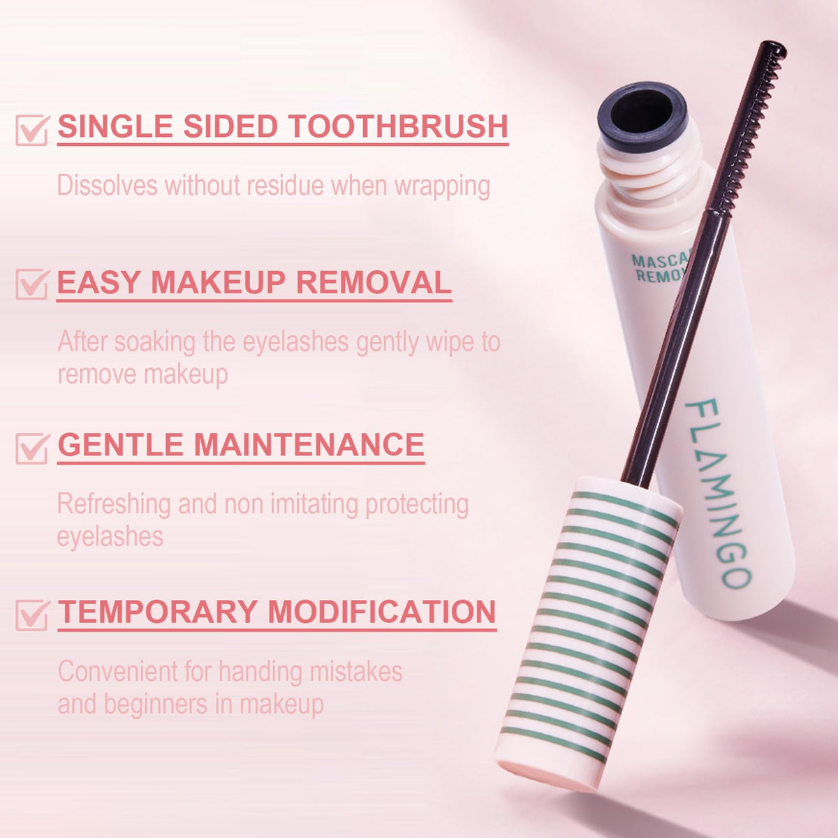 Okerker Upgrade Speedy Mascara Remover showing the oil-gel texture on application.