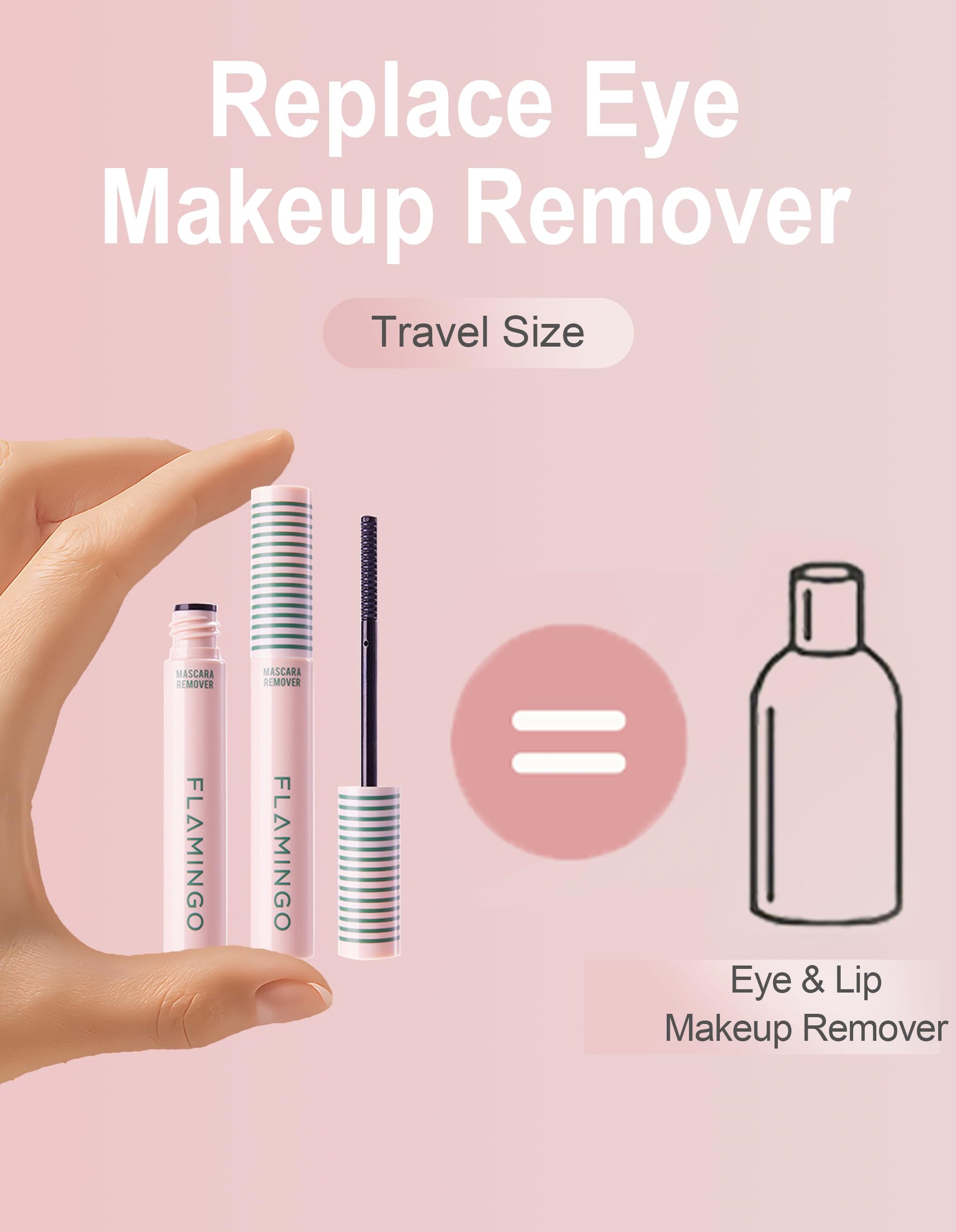 Instructions for using Okerker mascara remover on eyelashes