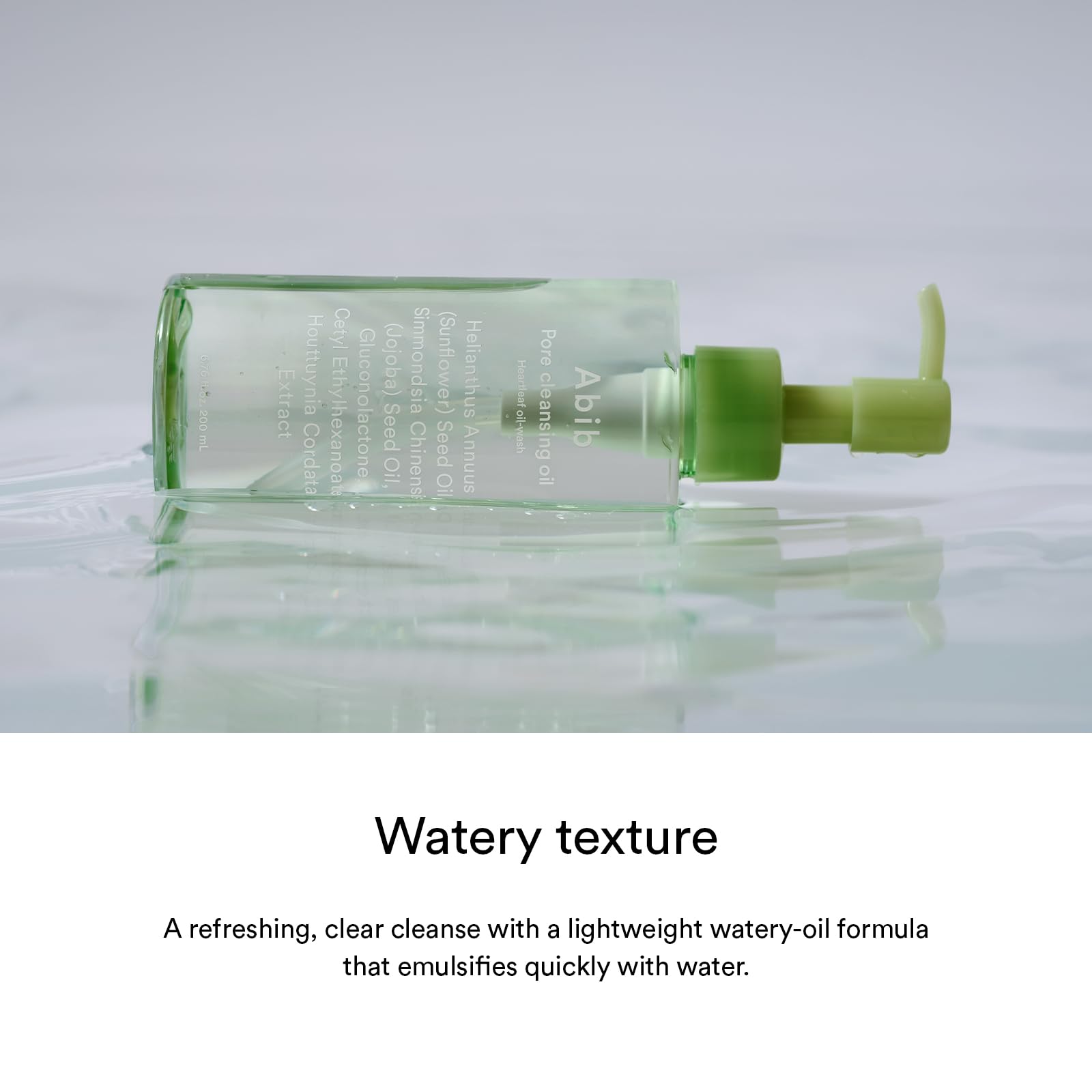 Abib cleansing oil emulsification demonstration