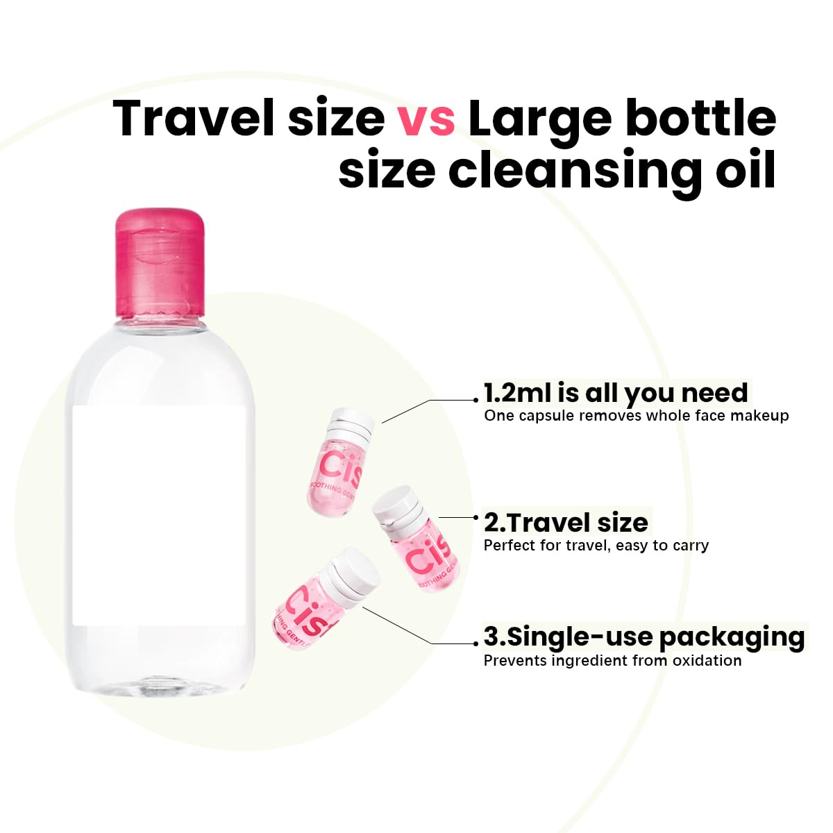 Cistto cleansing oil removing waterproof makeup demonstration