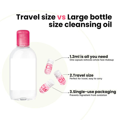 Cistto cleansing oil removing waterproof makeup demonstration