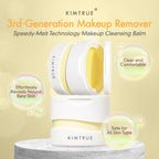 Kimtrue cleansing balm jar container open showing potato puree texture