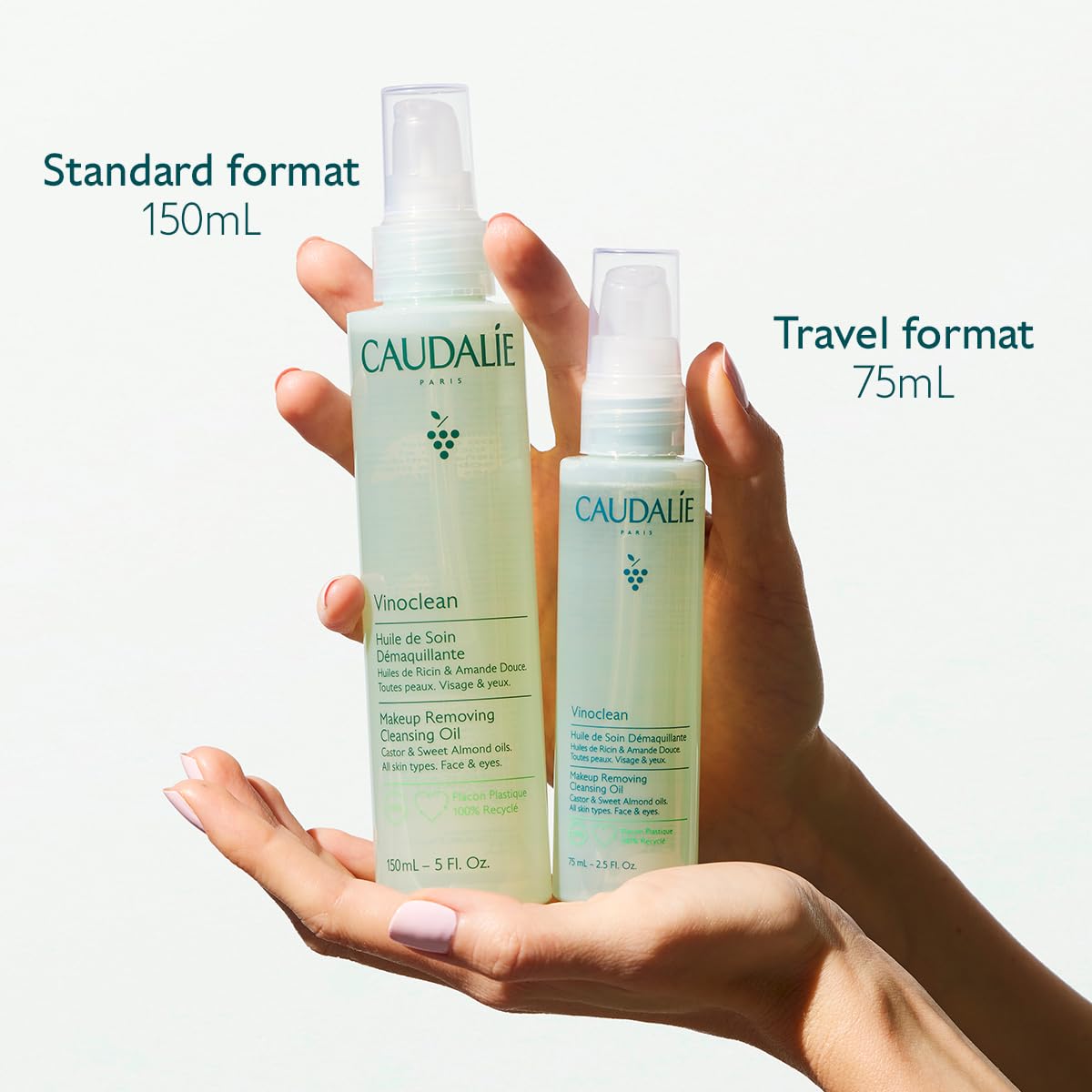 Caudalie cleansing oil ingredients and label view