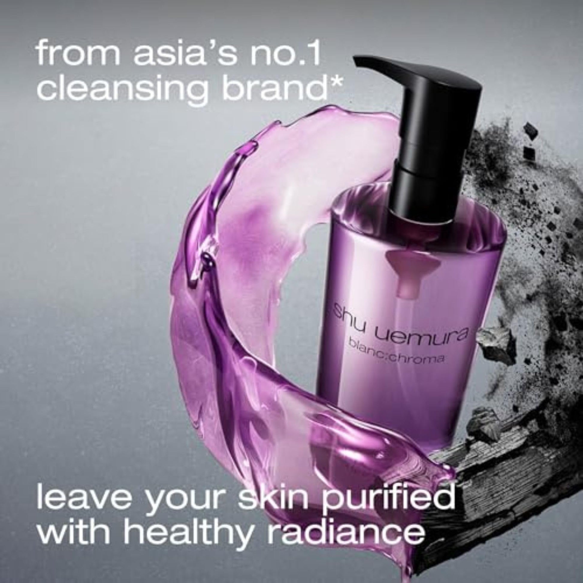 Shu Uemura Blanc Chroma brightening facial cleanser bottle