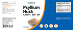 Nutricost Psyllium Husk capsules dietary supplement bottle