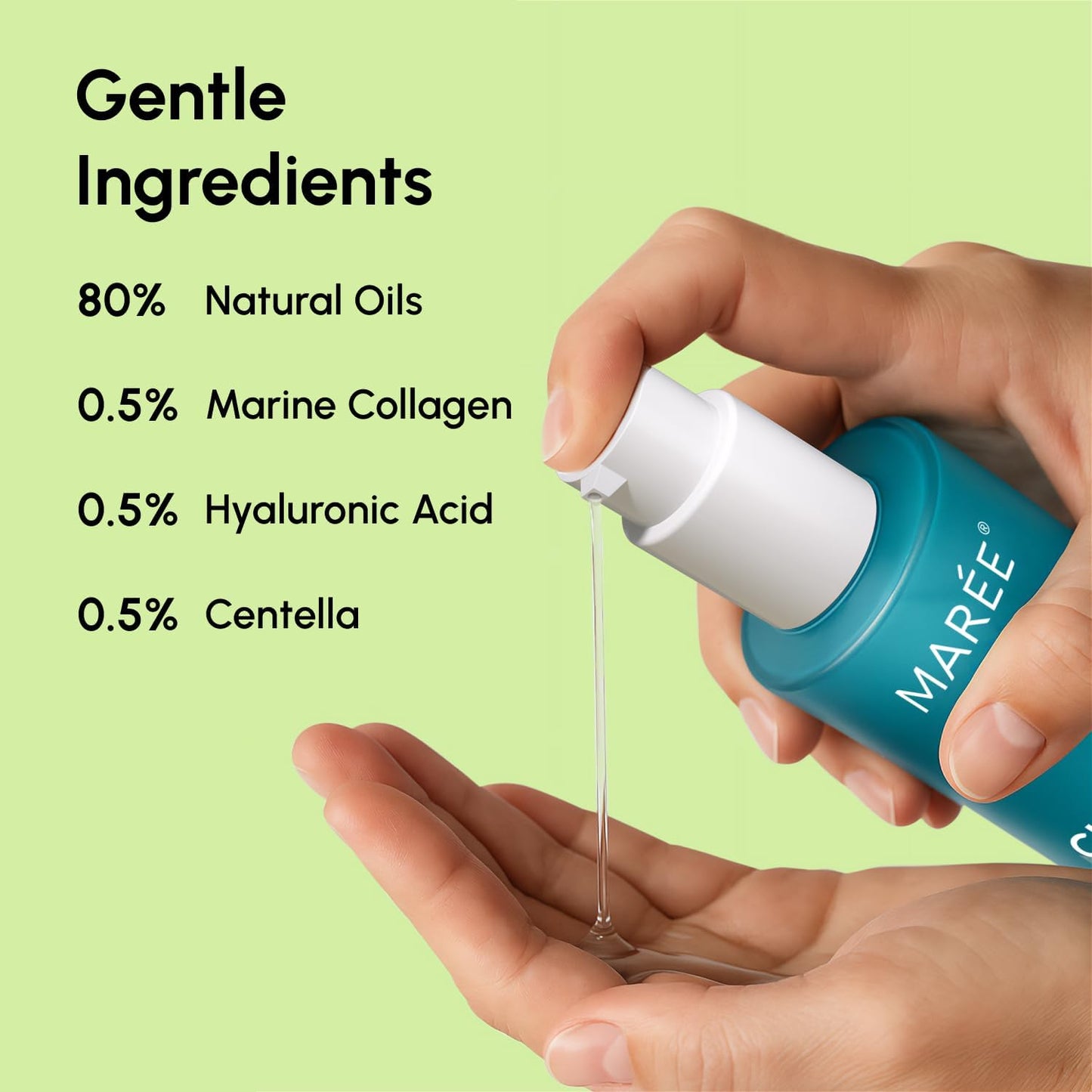 Ingredients label of Maree Centella Cleansing Oil
