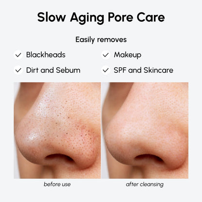Person applying Maree cleansing oil to face