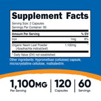 Nutricost Neem Leaf Dietary Supplement Bottle Label Details