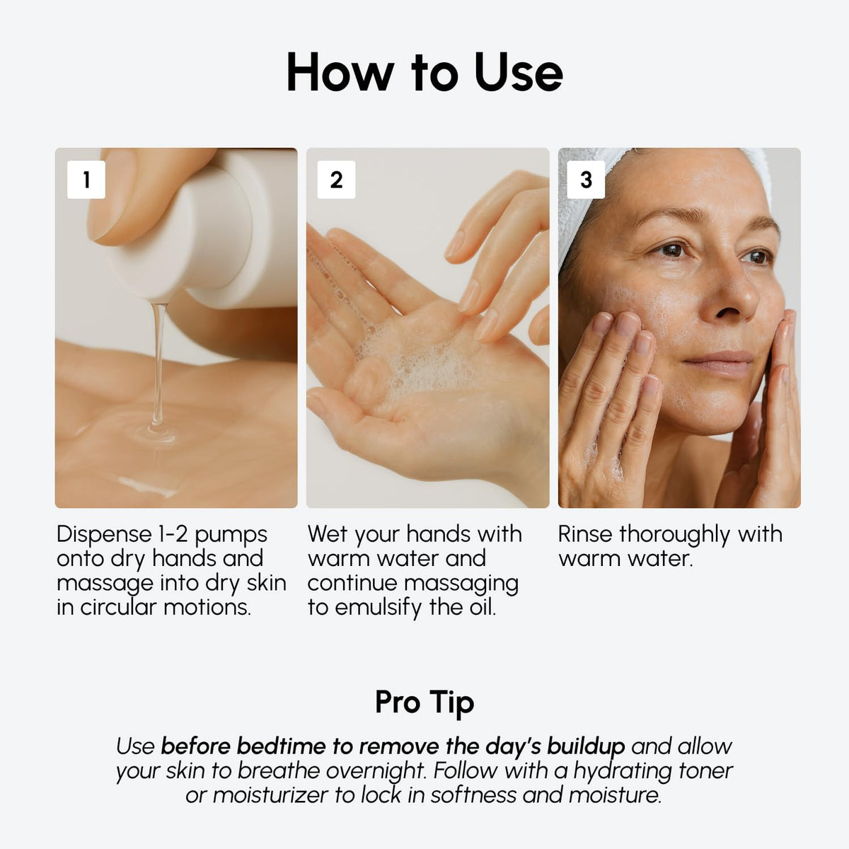 Maree deep cleansing oil packaging box and bottle