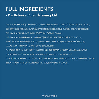 Application of Dr.Ceuracle cleansing oil on skin
