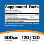 Nutricost St Johns Wort supplement bottle side view highlighting the non-GMO and gluten-free badges