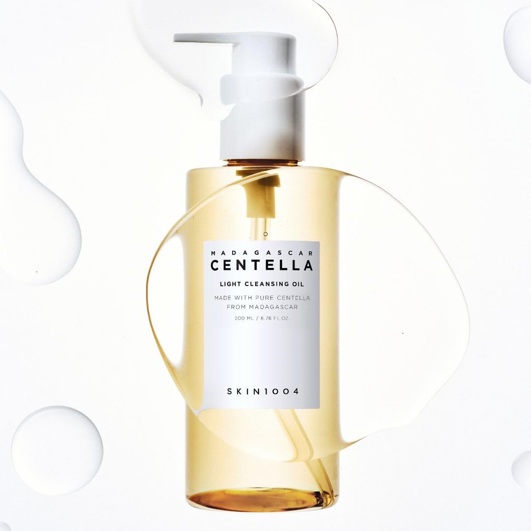 Close up of SKIN1004 light cleansing oil ingredients label