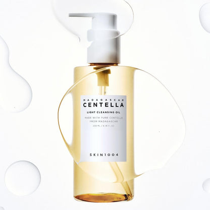 Close up of SKIN1004 light cleansing oil ingredients label