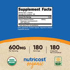 Nutritional supplement facts panel and comprehensive ingredient list for herbal hormonal support