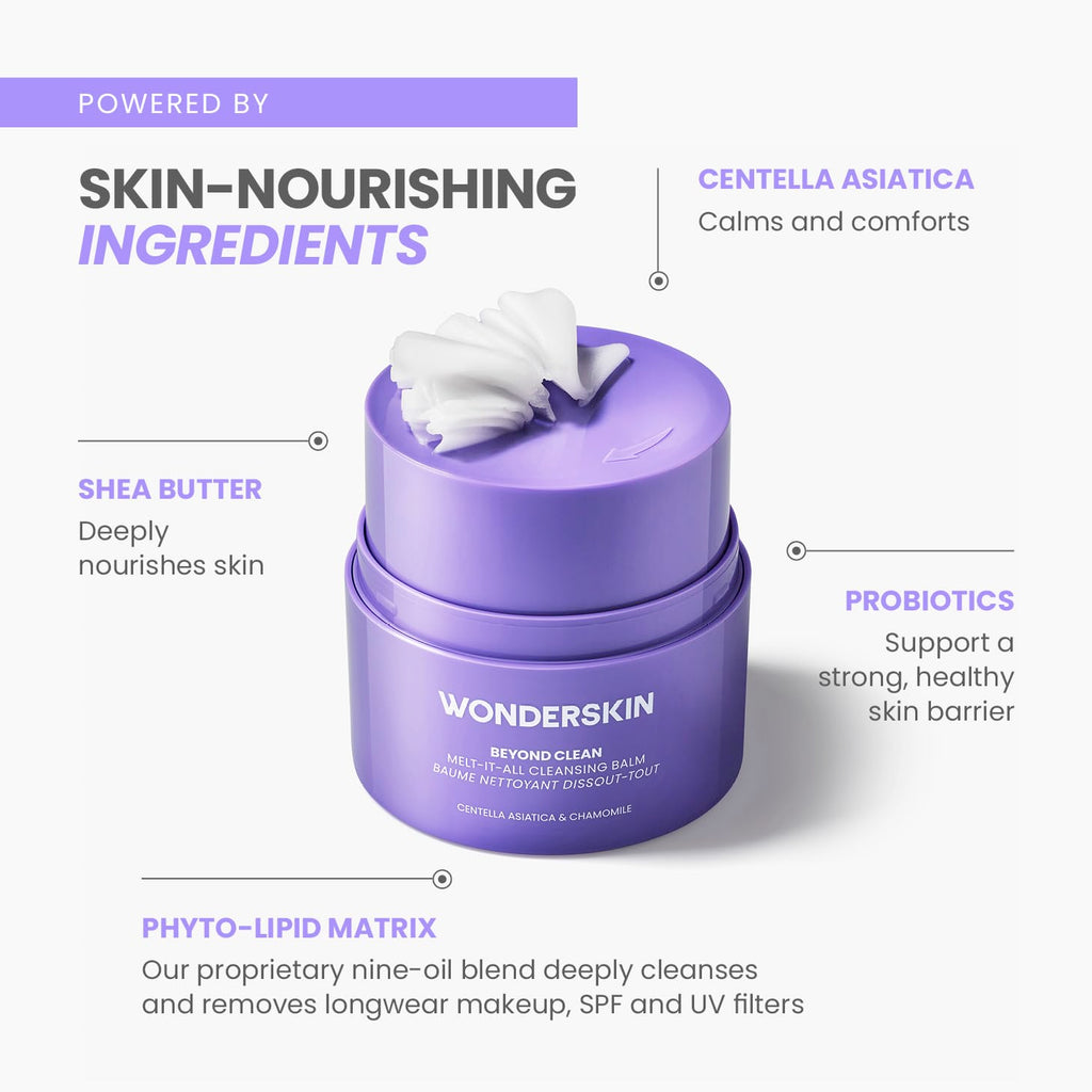 Milky emulsified texture of Wonderskin makeup remover mixed with water