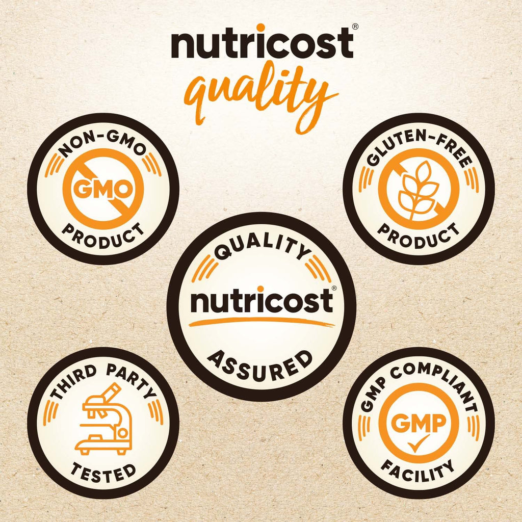 Nutricost vegetarian pullulan capsules containing 500mg organic saw palmetto powder