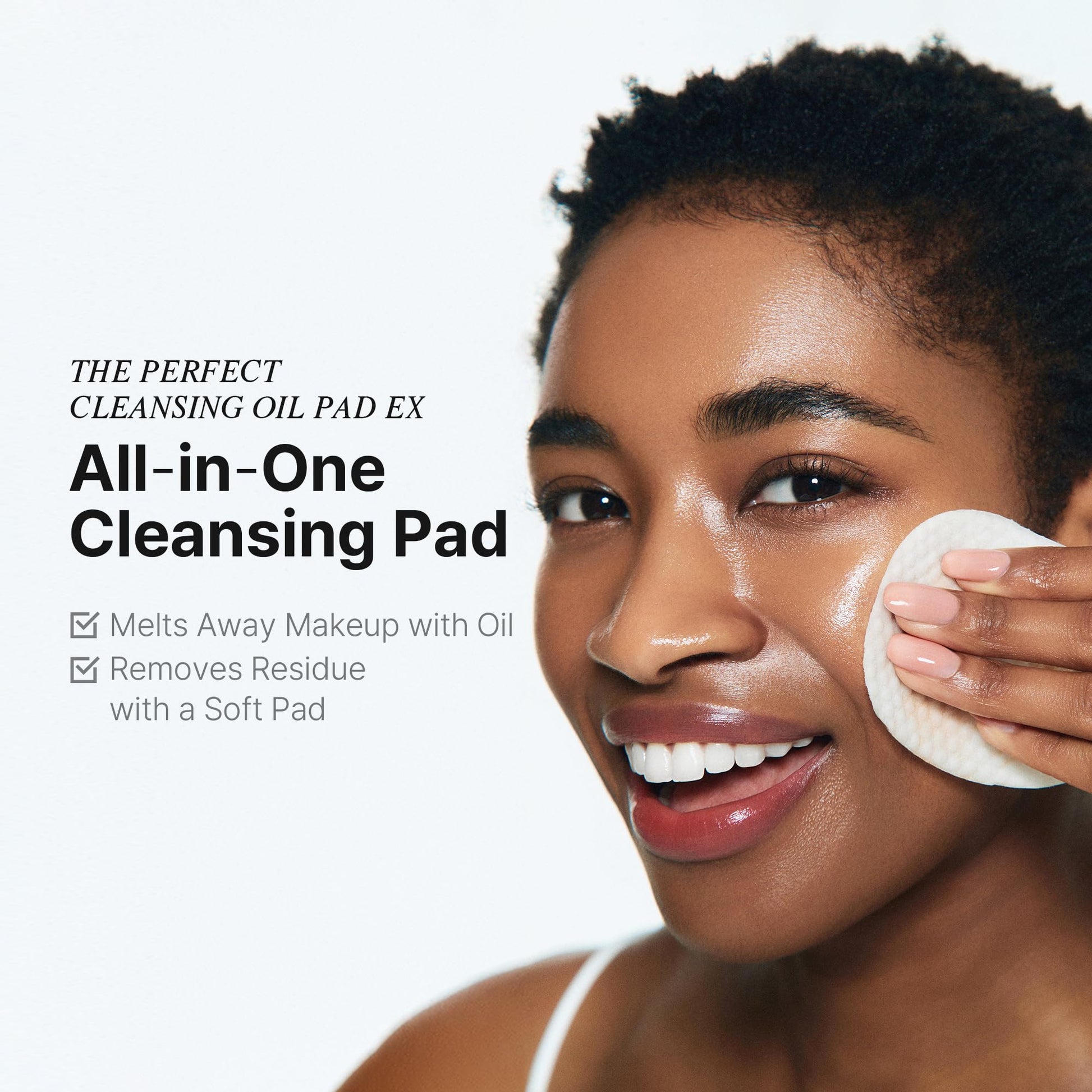 Ariul cleansing oil pads dual-textured design showing embossed side