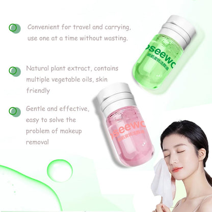 Jrtyqwbu makeup remover capsules packaging