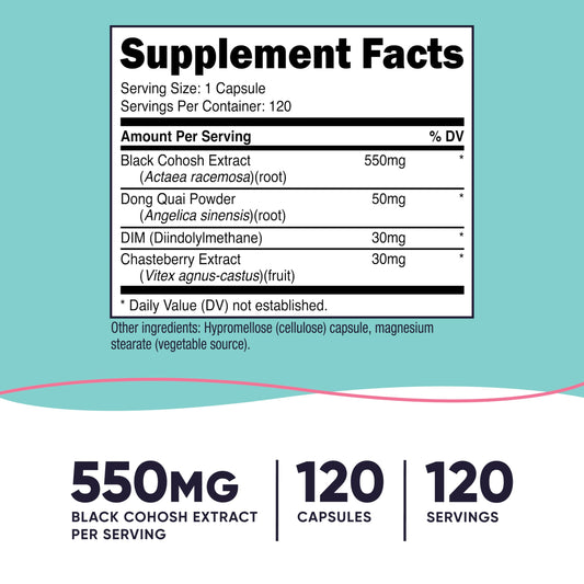 Nutricost hormonal balance supplement label details