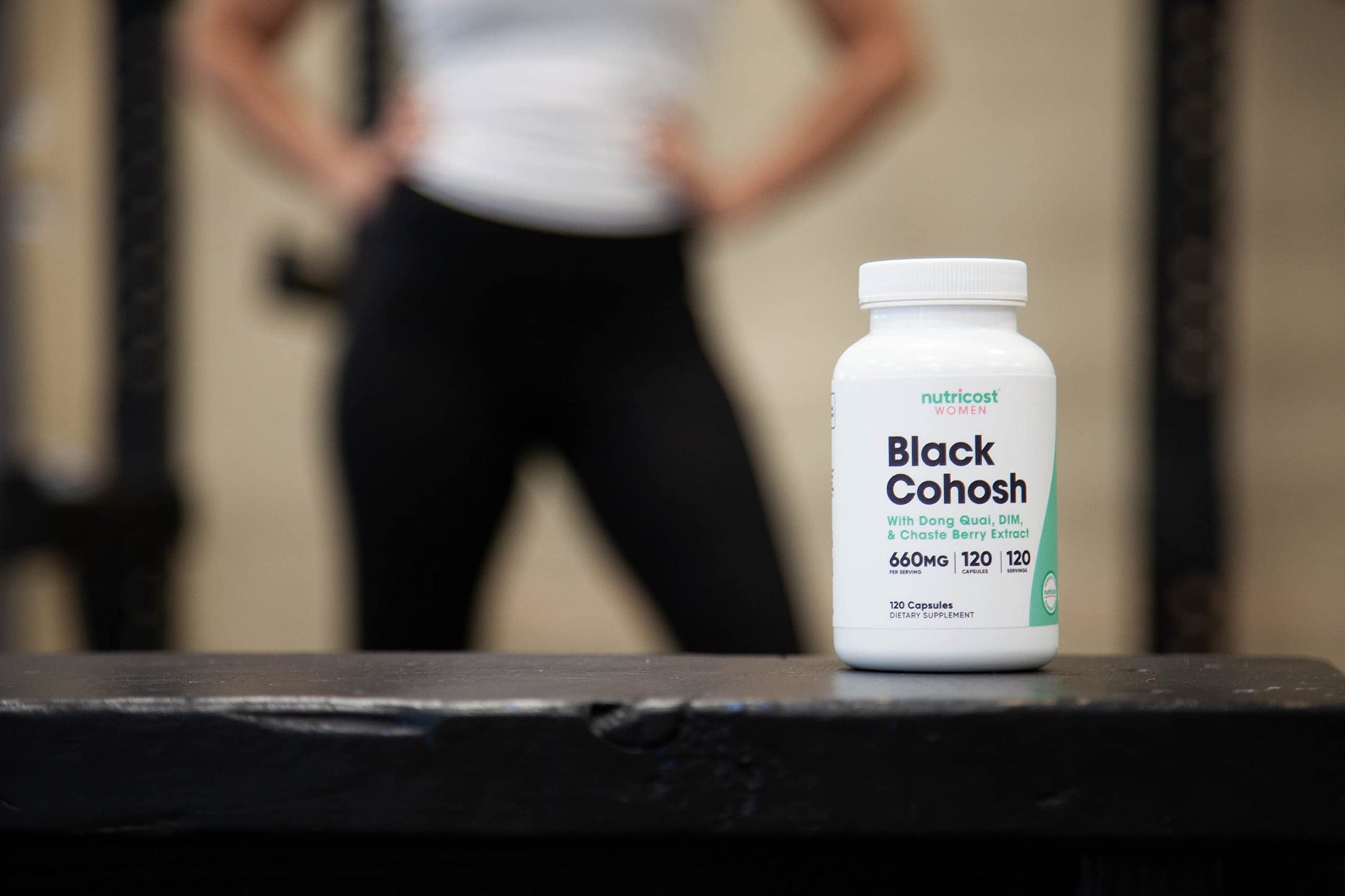 Nutricost Black Cohosh 120 vegetarian capsules packaging