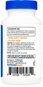 Nutricost Mullein Leaf Extract 120 vegan capsules bottle