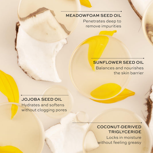 Close up of DIME Beauty 120 ml oil cleanser packaging