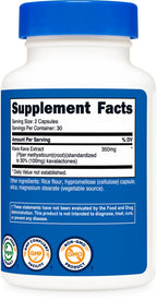 Nutricost Kava Kava dietary supplement sixty vegan capsules bottle