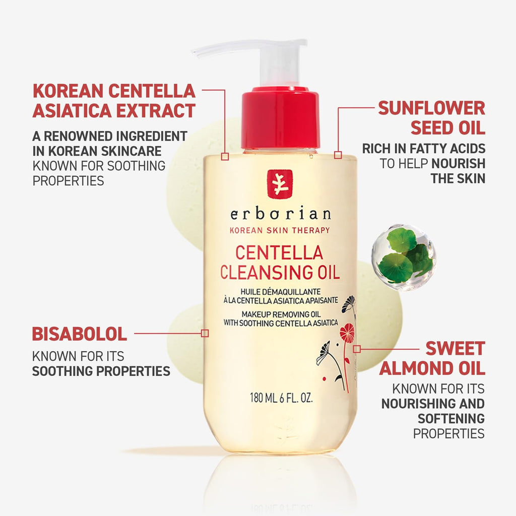 Erborian Centella Cleansing Oil texture and formula preview