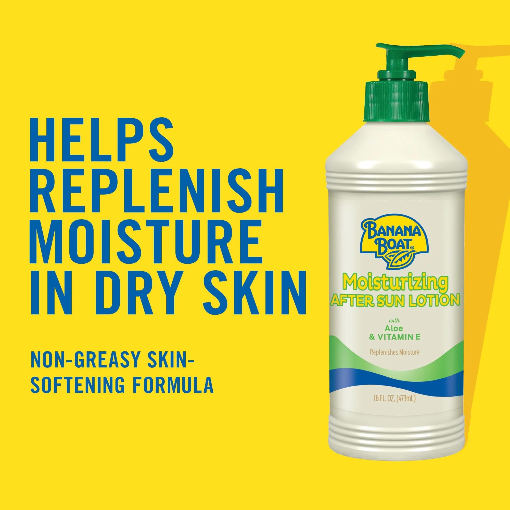 Four pack set of Banana Boat Moisturizing After Sun Lotion bottles