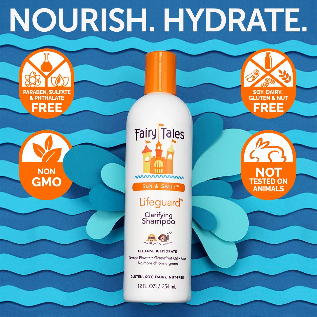 Fairy Tales Sun And Swim 12 fluid ounce swimmer shampoo for kids