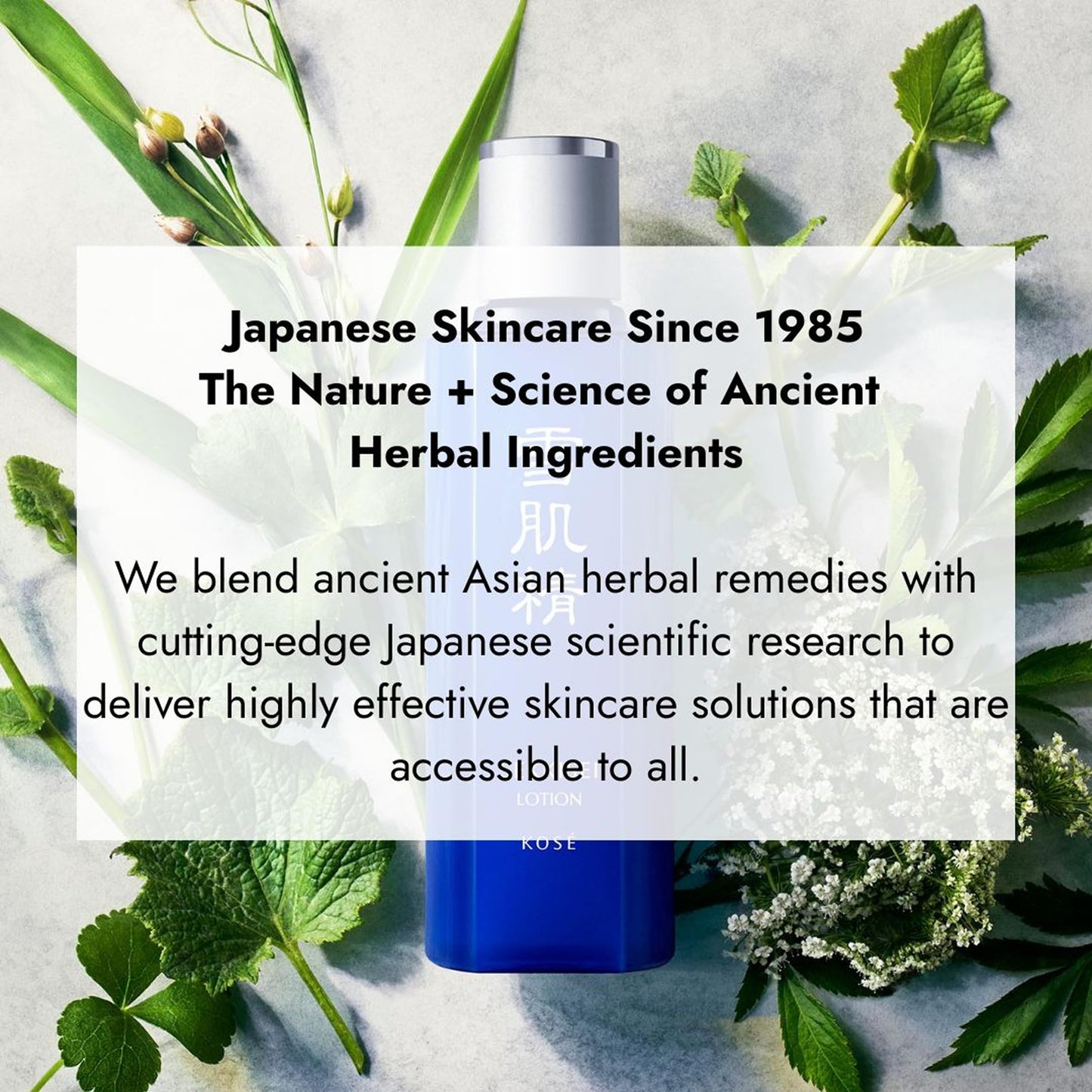 Sekkisei facial cleanser packaging and label details
