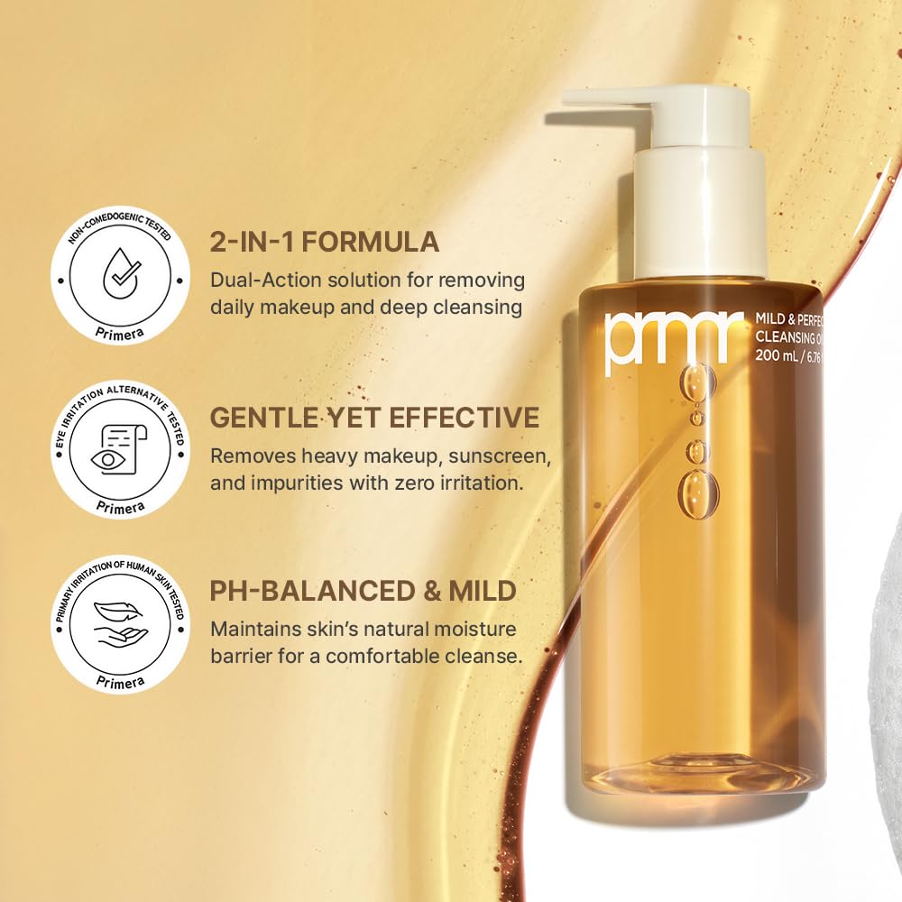 Primera Perfect Oil To Foam Cleanser texture demonstration