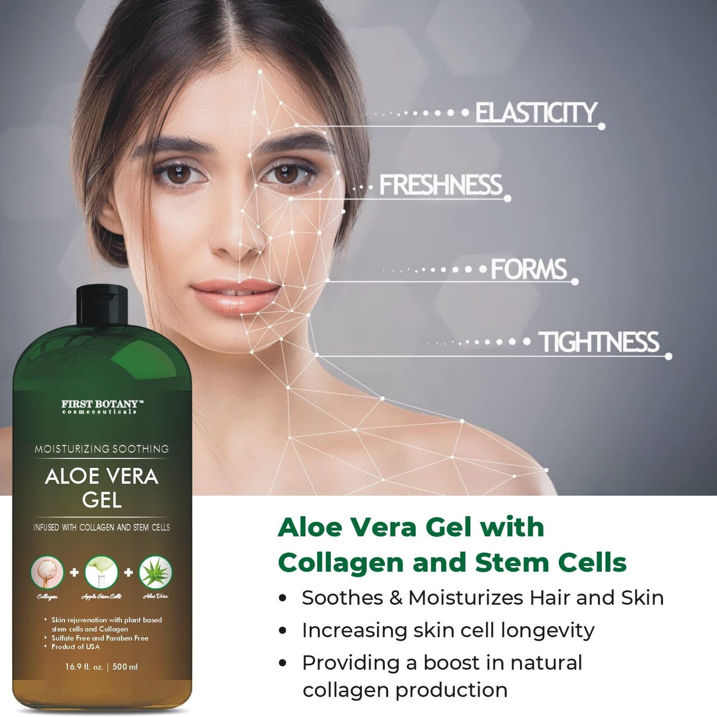 First Botany skincare gel for face and body 16.9 fluid ounces