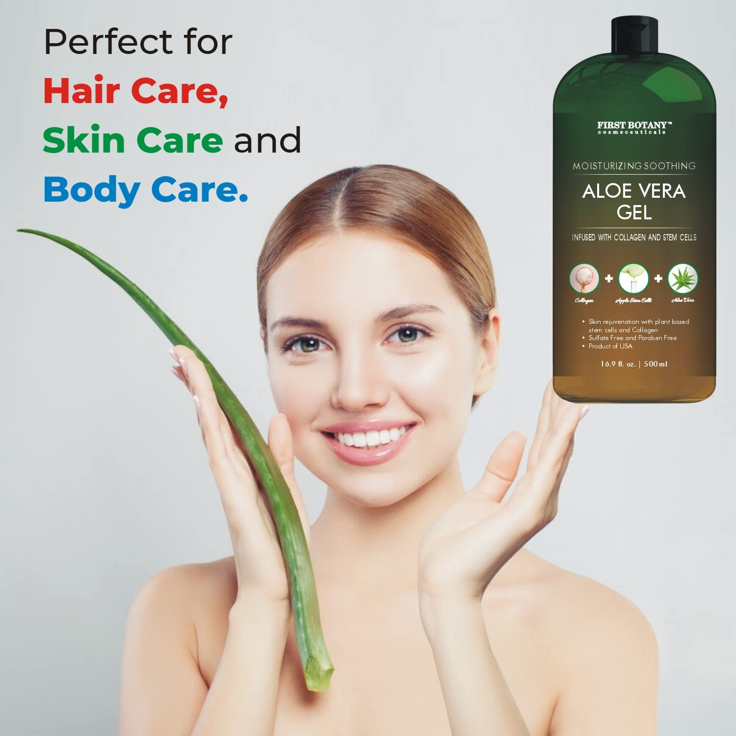 First Botany aloe vera gel texture for hair and skin