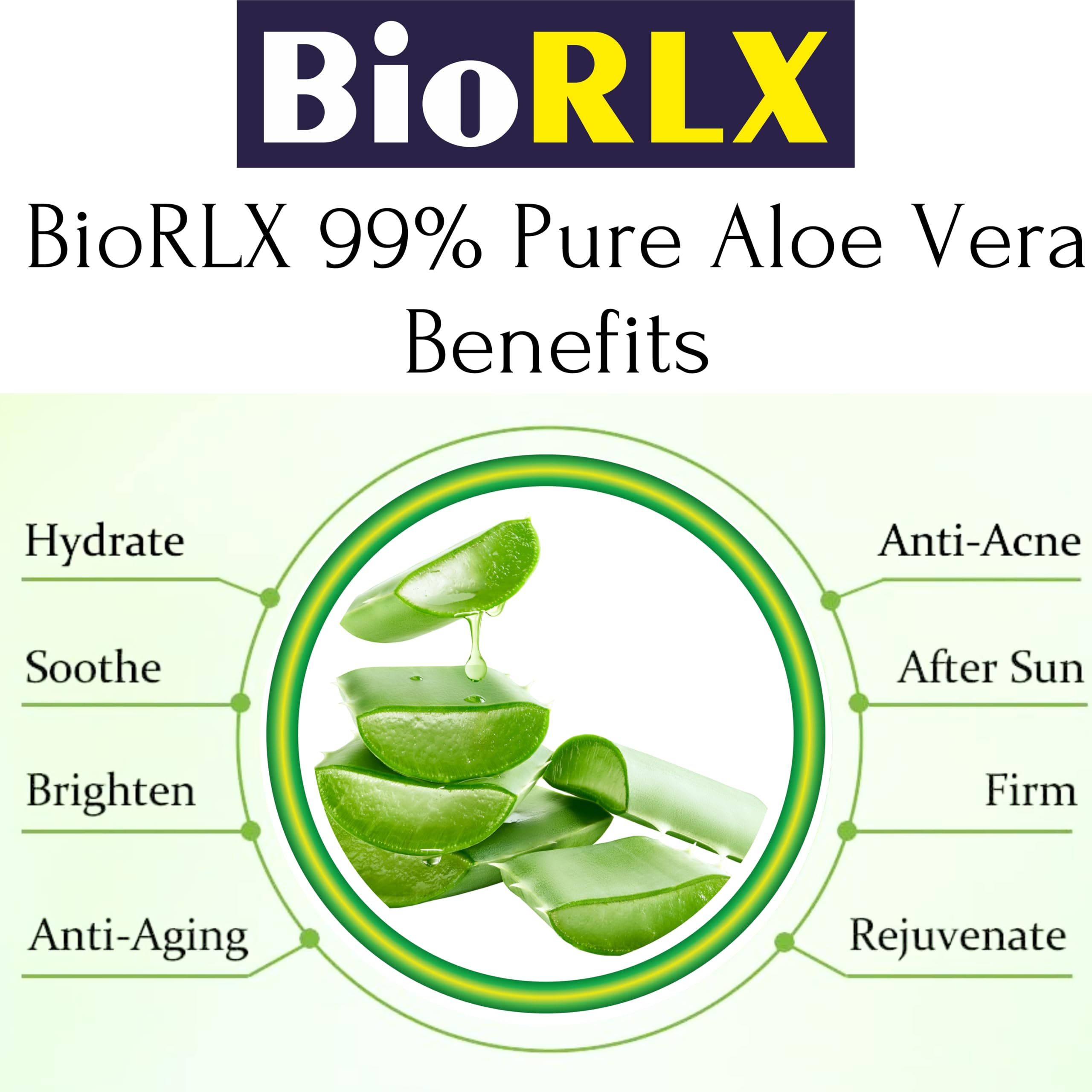 BioRLX 99 percent Aloe Vera Gel texture and consistency