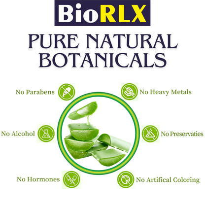 Applying BioRLX Aloe Vera Gel to hair and scalp