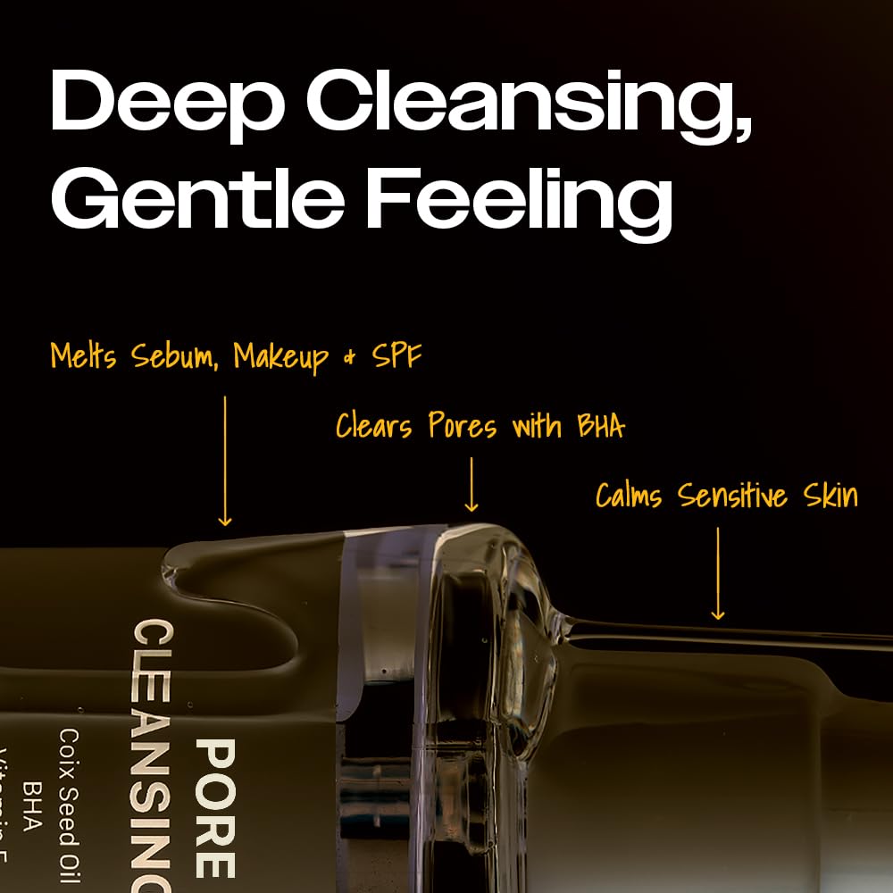 Ecor Yumu Coix Seed Deep Pore Cleansing Oil texture and consistency preview
