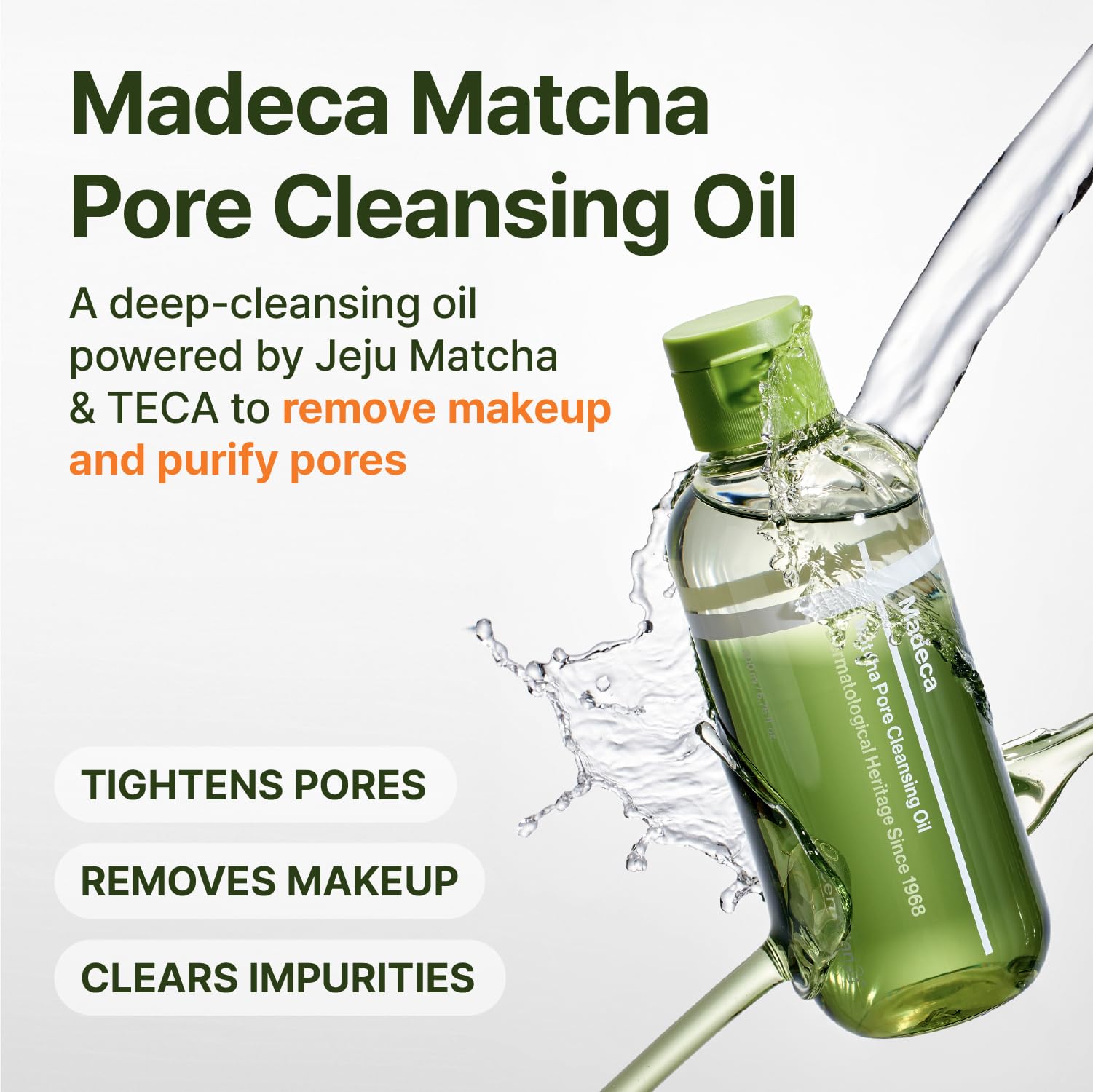 Two-tone texture of Centellian 24 Matcha Cleansing Oil