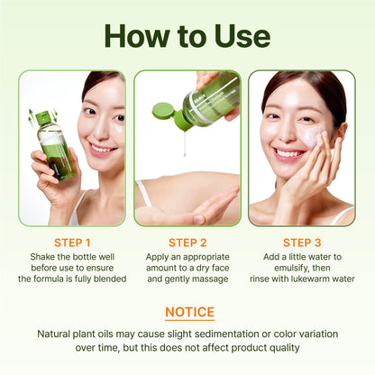 Korean skincare Centellian 24 Madeca Matcha cleanser details