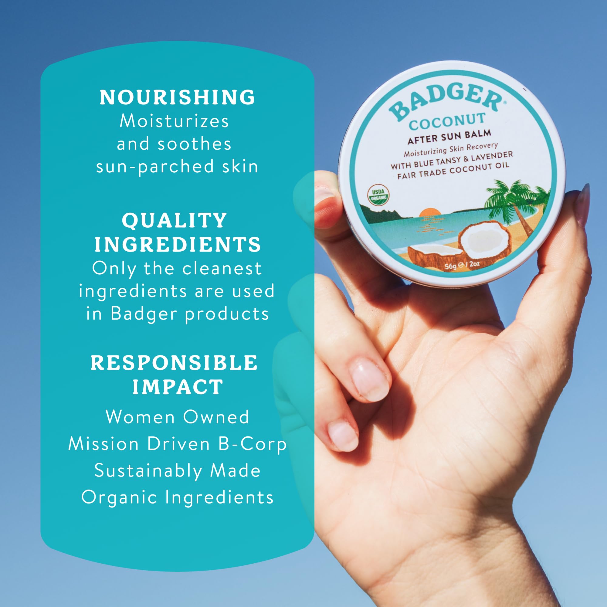 Badger organic skincare 2 Ounce tin travel size