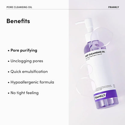 Frankly Deep Cleansing Oil key ingredients BHA and LHA highlight