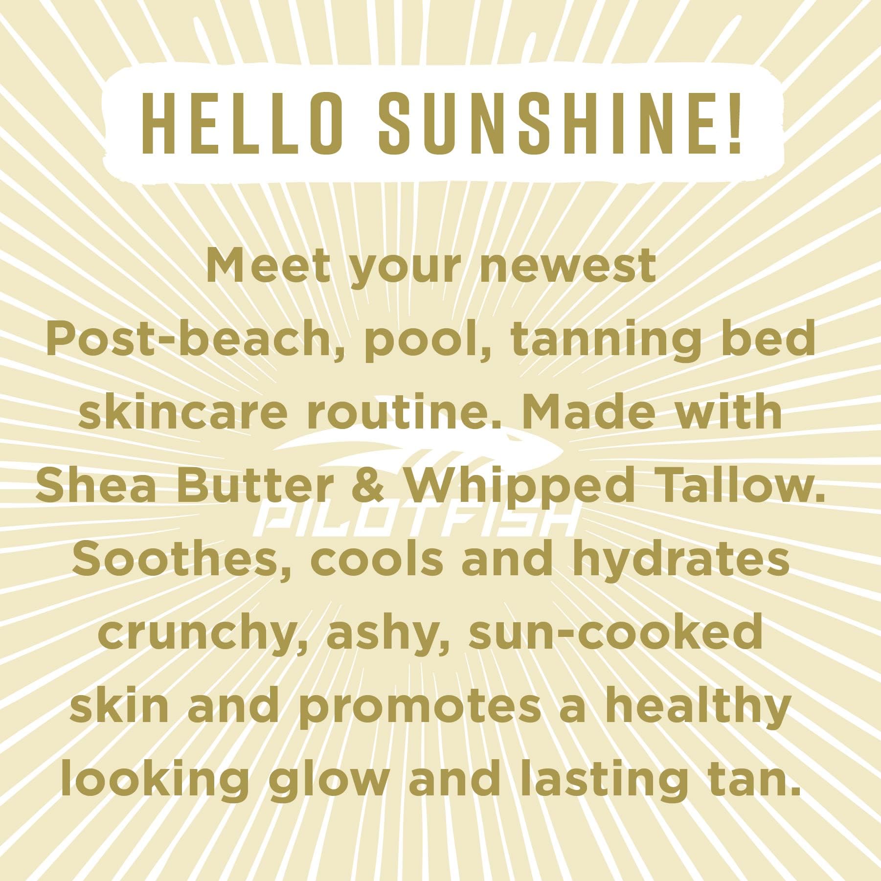 Pilotfish whipped tallow after sun care for skin relief