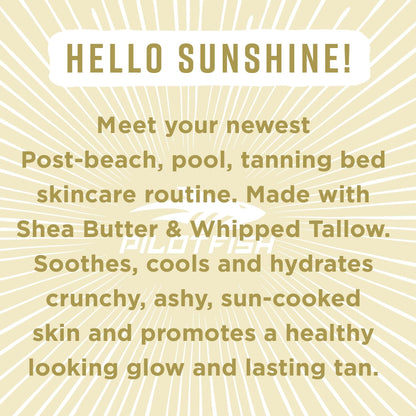 Pilotfish whipped tallow after sun care for skin relief