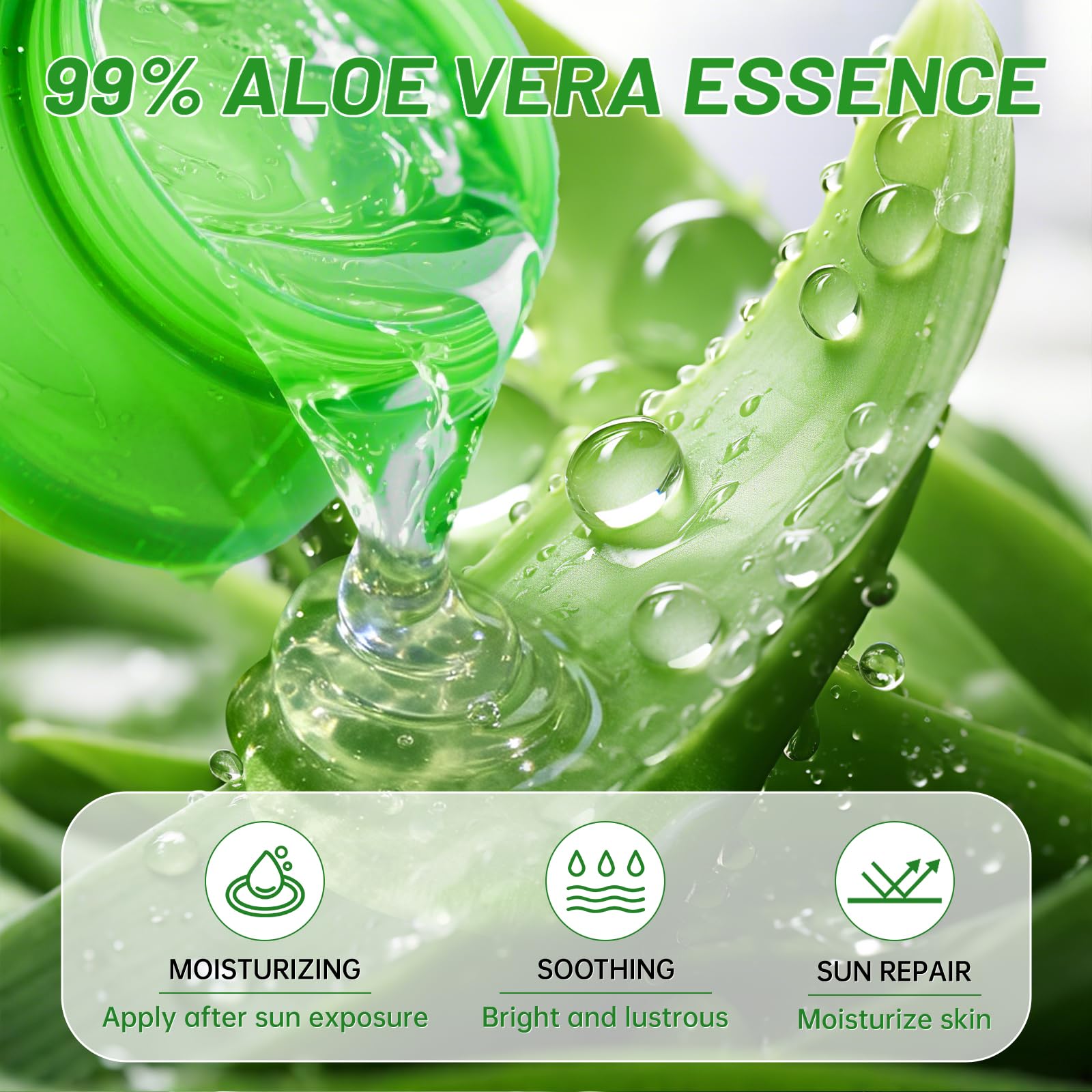 Asybo 99% Pure Aloe Vera soothing gel container