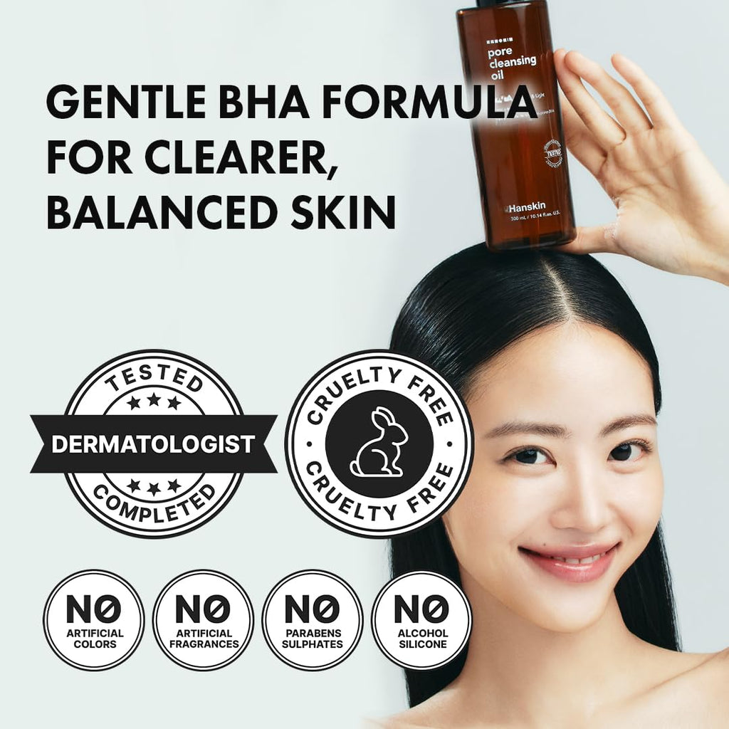 Hanskin BHA pore cleansing oil lifestyle setting