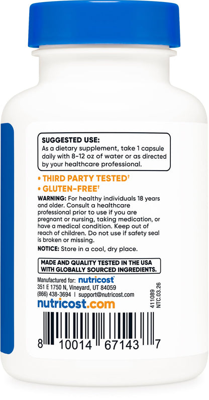 Authentic Nutricost Grapefruit Seed Extract bottle packaging