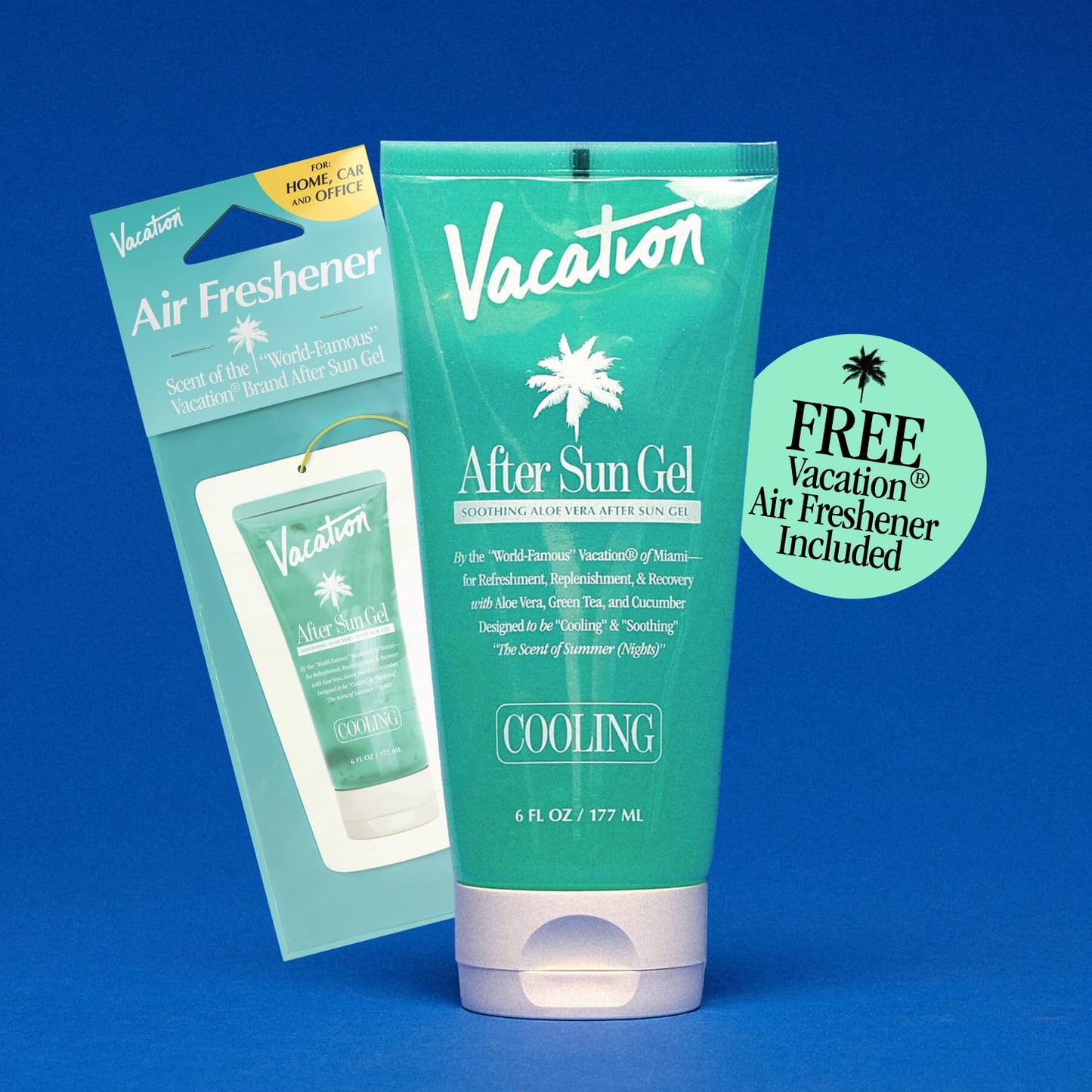 Vacation skincare bundle for sunburn relief and hydration
